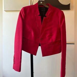 BCBG Red Cropped Jacket